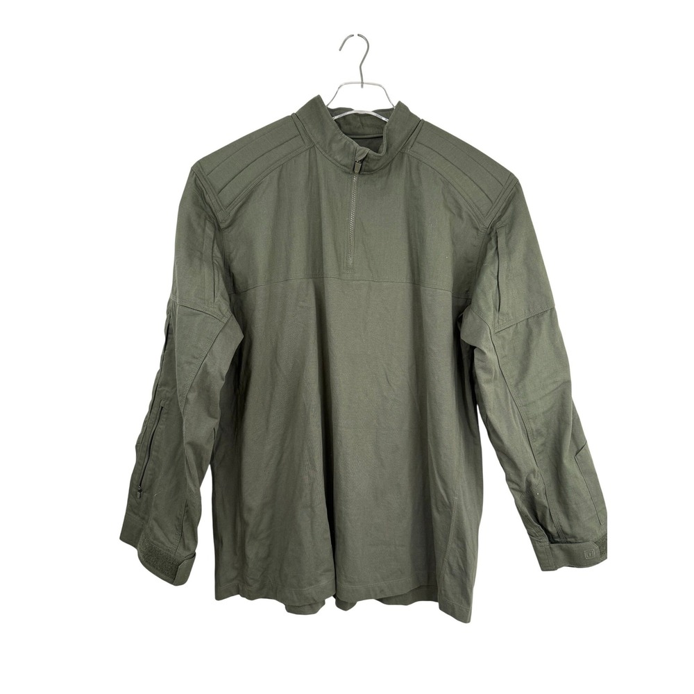 5.11 Tactical XPRT Rapid Assault Shirt Men 2XL Green Quarter Zip Combat Utility